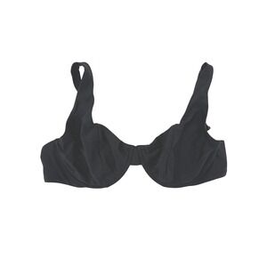 Abercrombie & Fitch Bikini Top Women XL Black Underwire Adjustable Straps